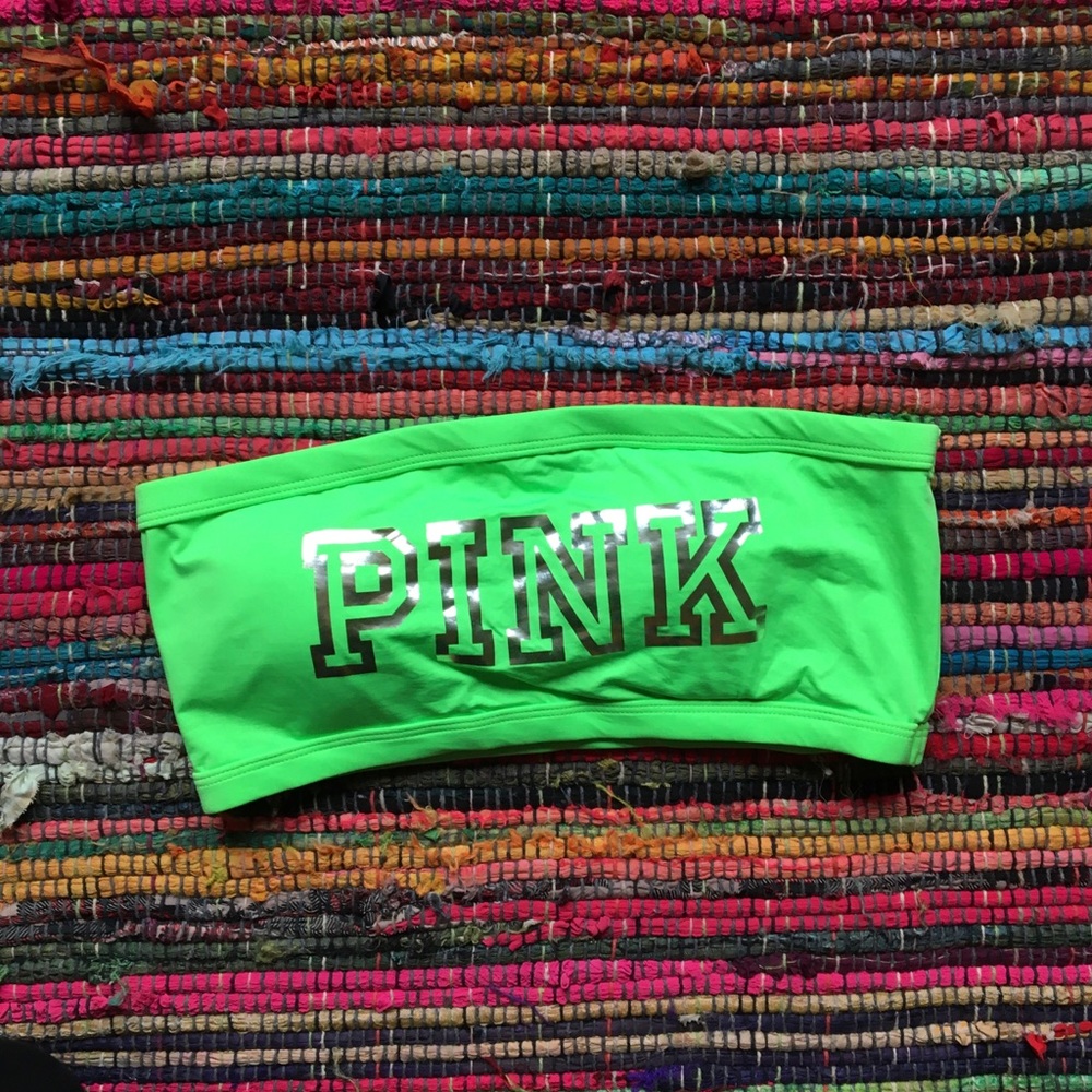 VS Pink Bold Bandeau Bikini Top